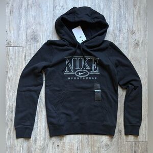 Nike Women's Black Sportswear Club Fleece Hoodie, Size XS